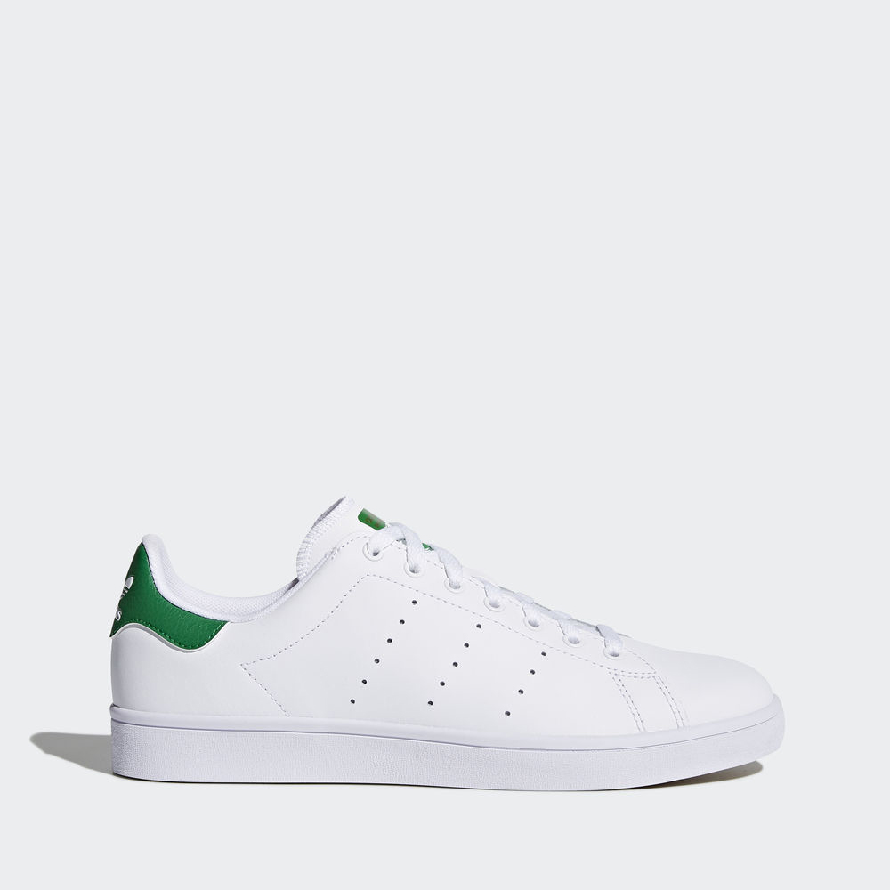 Adidas Stan Smith Vulc - αθλητικα παπουτσια ανδρικα - Ασπρα/Ασπρα/Πρασινο,Μέγεθος: EU 36 – 54 2/3 (8